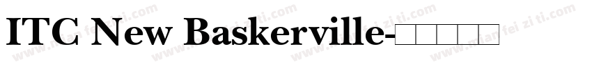ITC New Baskerville字体转换